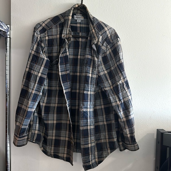 Carhartt button down long sleeve shirt size large - Picture 1 of 4